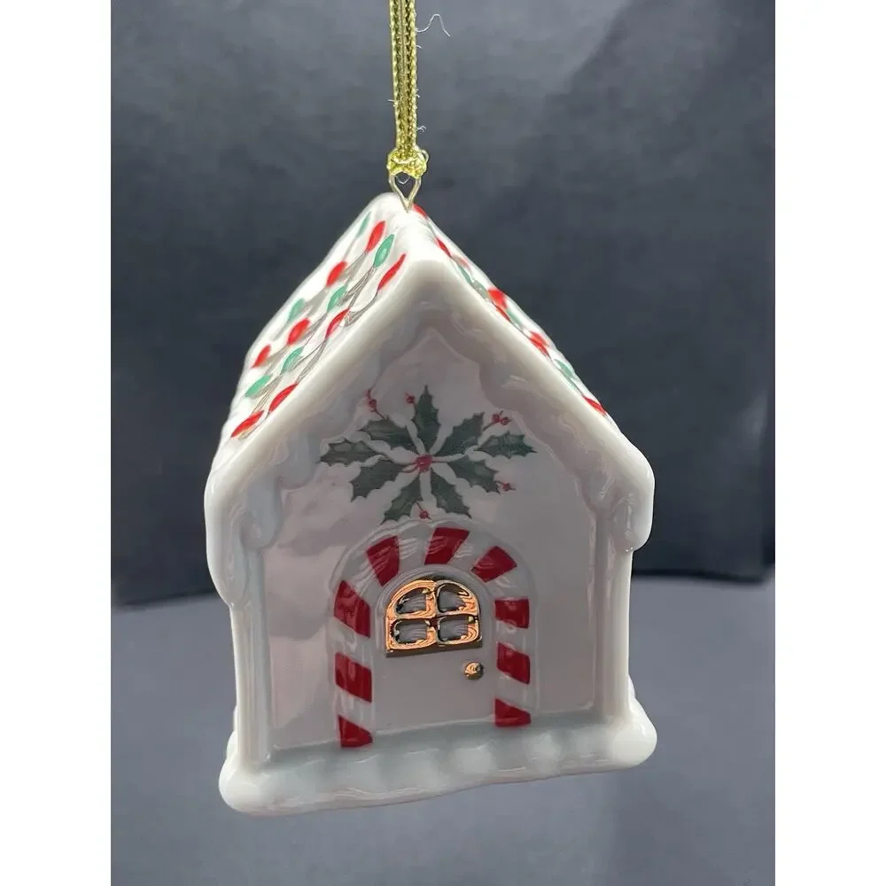Lenox Gingerbread House‎ Christmas Ornament. Porcelain New Opened For Pics Only